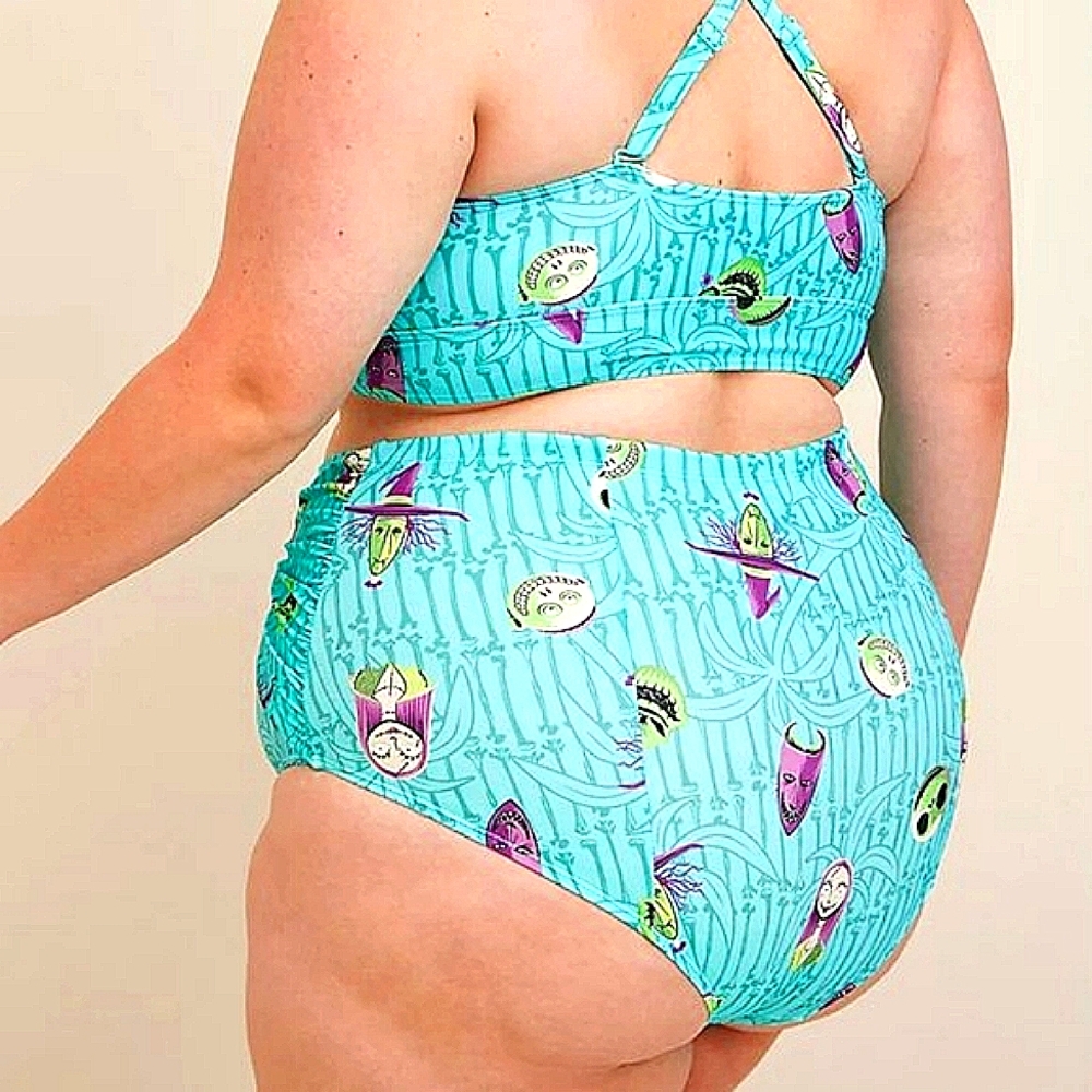 ❤️NWT VINTAGE TORRID SWIM BOTTOM NIGHTMARE BEFORE CHRISTMAS PUMPKIN KING JACK - Picture 3 of 9